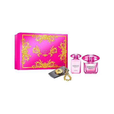 versace bright crystal 3 piece miniature set|versace bright crystal refill.